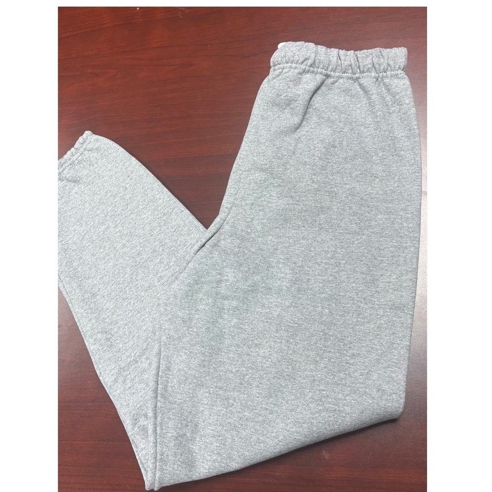 Jerzees NuBlend Women M Gray Fleece Sweatpants Elastic Waist Joggers 973MR